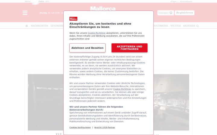 Screenshot ta' mallorcamagazin.com