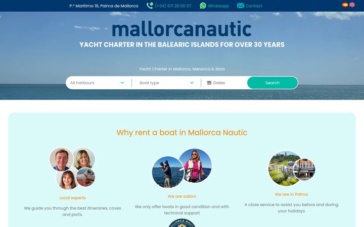 Screenshot of mallorcanautic.com