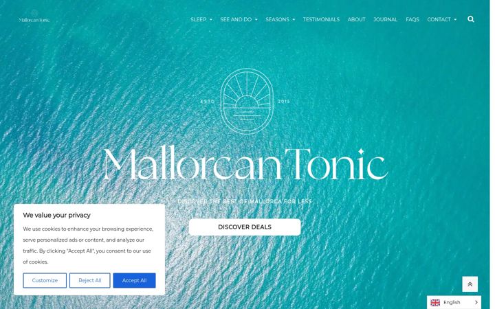 Screenshot di mallorcantonic.com