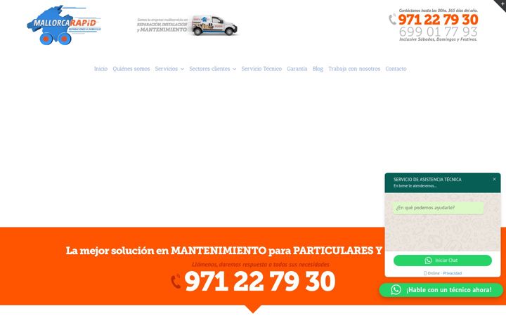 Screenshot of mallorcarapid.com