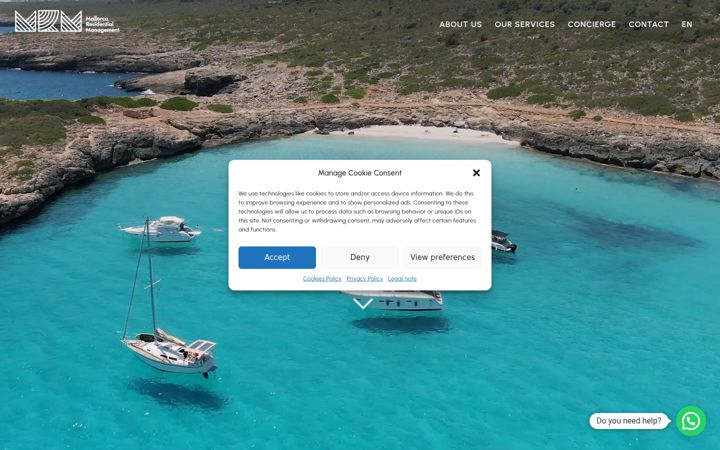 Screenshot of mallorcaresidentialmanagement.com