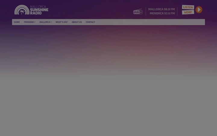 Screenshot of mallorcasunshineradio.com