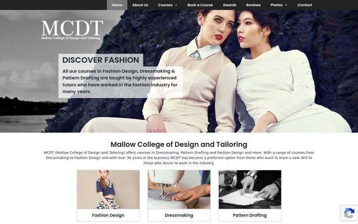 Screenshot of mallowfashioncollege.com