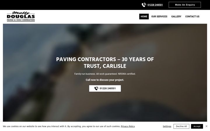 Screenshot of mallydouglas.co.uk