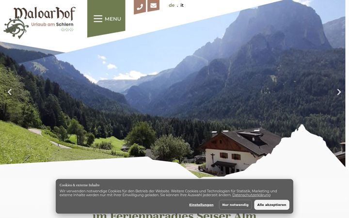 Screenshot of maloarhof.com