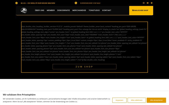 Screenshot of malochermusik.de