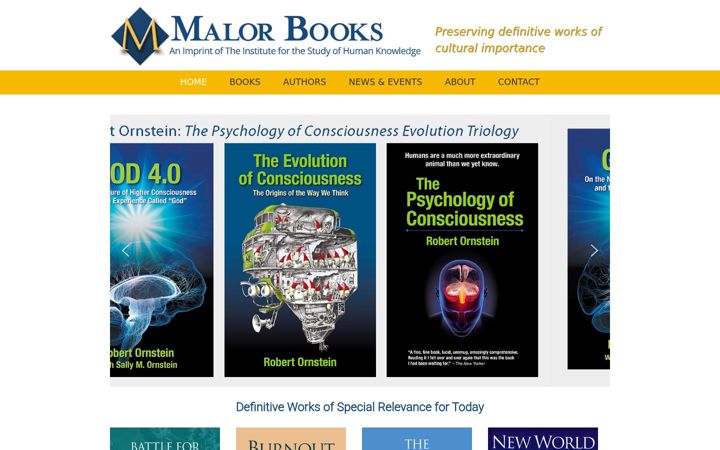 Screenshot of malorbooks.com