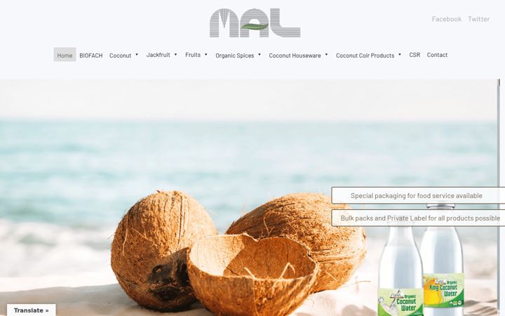 Screenshot of malorganic.com