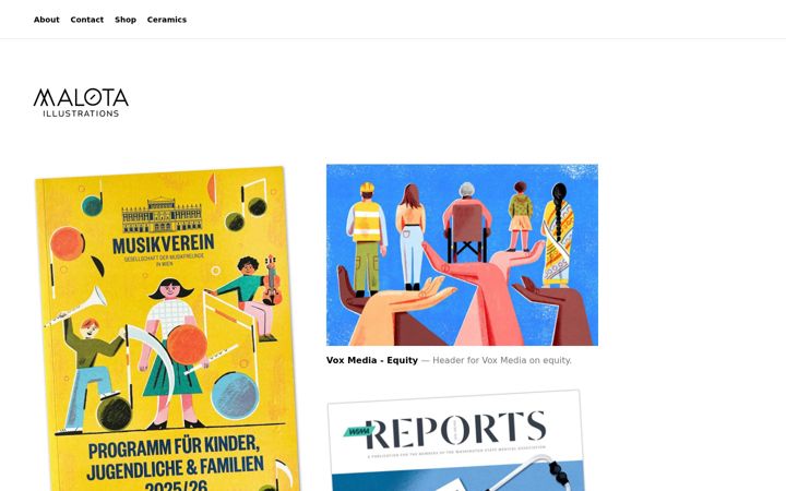 Screenshot of malota.es