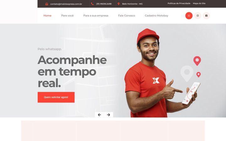 Screenshot of malotexpress.com.br
