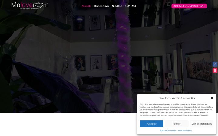 Screenshot of maloveroom.fr