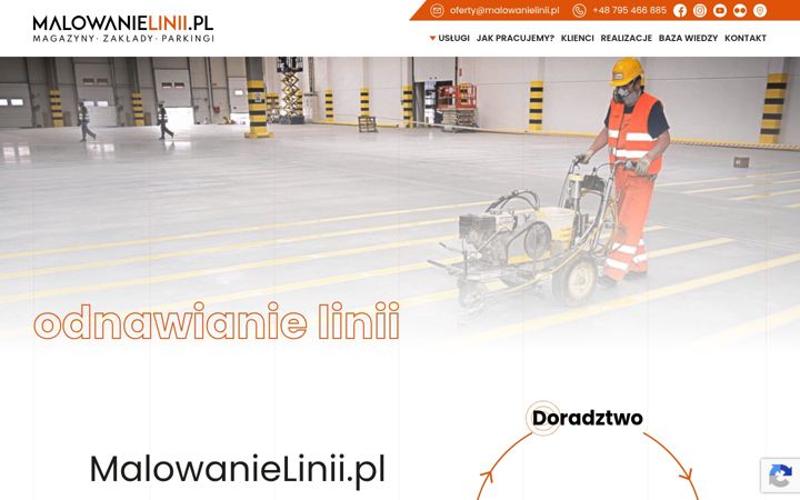 Screenshot of malowanielinii.pl