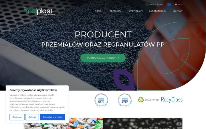 Screenshot of malplast.com