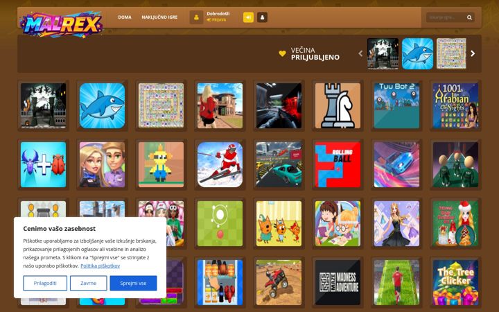 Screenshot of malrex.com
