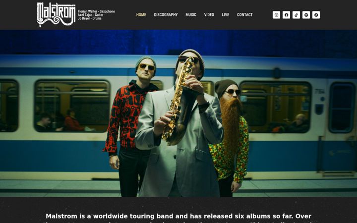 Screenshot of malstrom-music.com