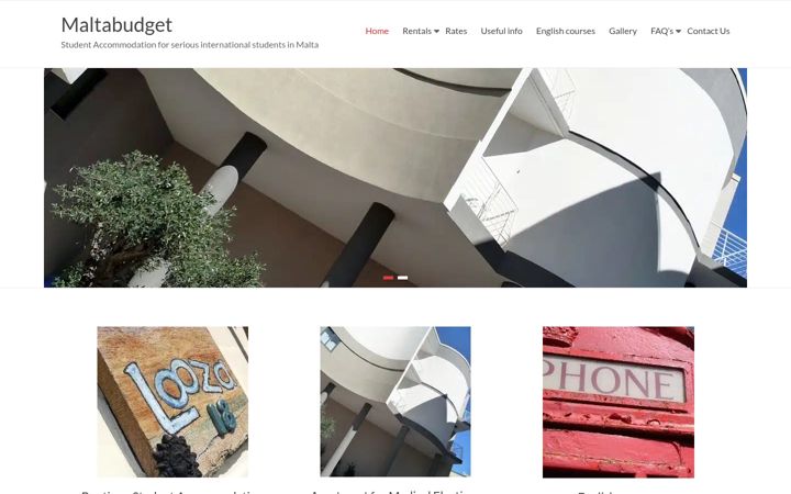 Screenshot of maltabudget.com