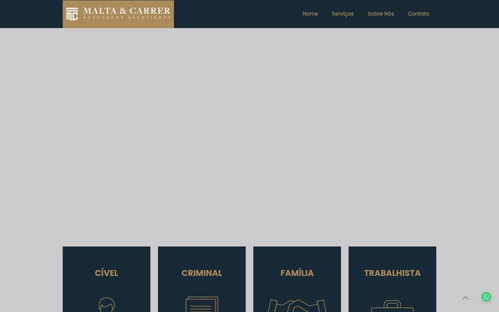Screenshot of maltaecarrer.adv.br