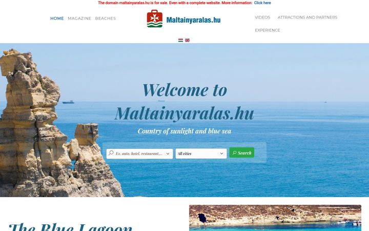 Screenshot of maltainyaralas.hu