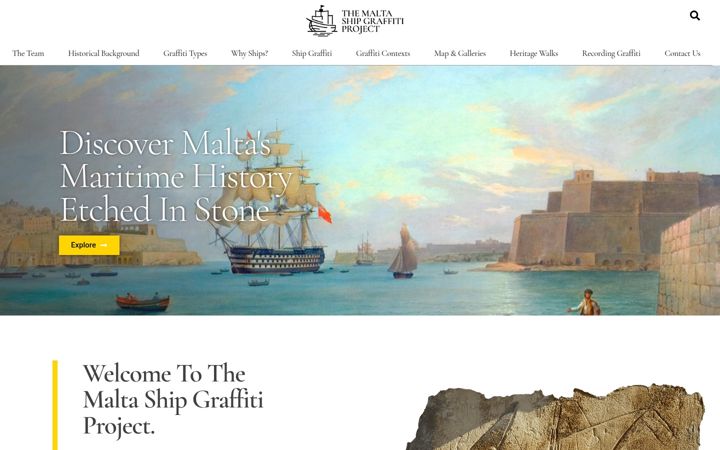 Screenshot of maltashipgraffiti.org