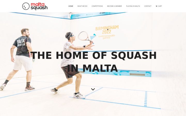 Screenshot of maltasquash.com
