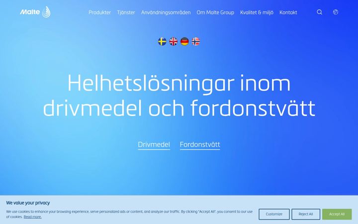 Screenshot of maltegroup.com