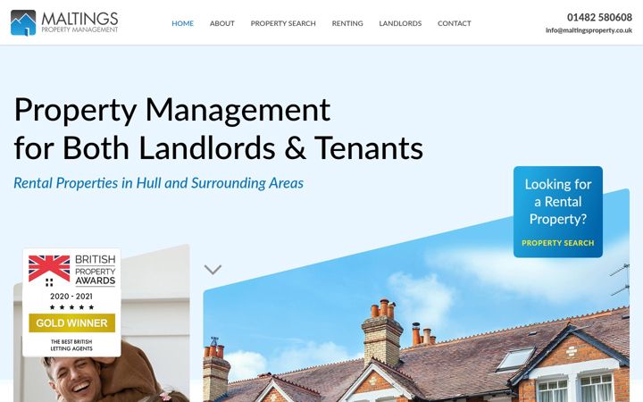 Screenshot of maltingsproperty.co.uk