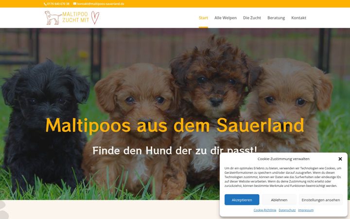 Screenshot of maltipoos-sauerland.de