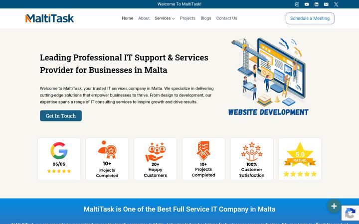 Screenshot of maltitask.eu