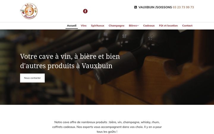 Screenshot of maltsetraisins.fr