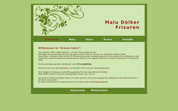 Screenshot of malu-doelker-frisuren.de
