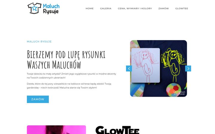 Screenshot of maluchrysuje.pl