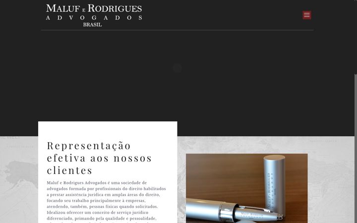 Screenshot of maluferodrigues.adv.br