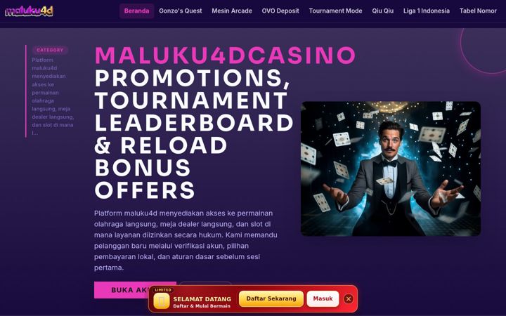 Screenshot of maluku4d.org