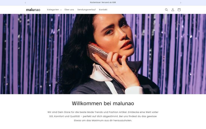 Screenshot of malunao.de