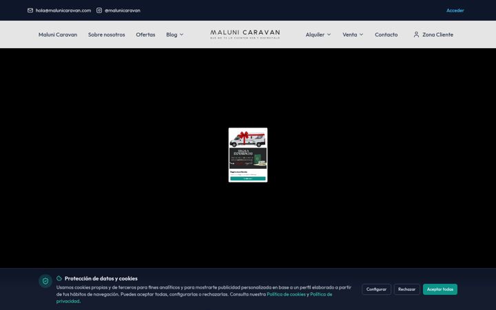 Screenshot of malunicaravan.com