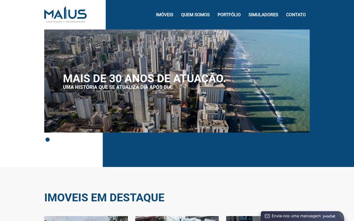 Screenshot of malus.com.br