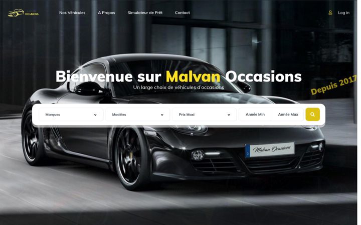 Skärmbild av malvan-occasions.fr