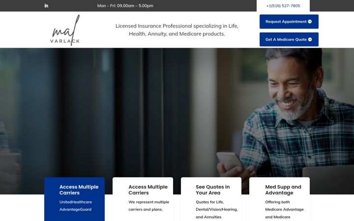 Screenshot of malvarlack.com