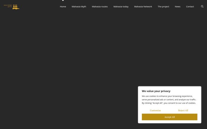 Screenshot of malvasiamyth.com