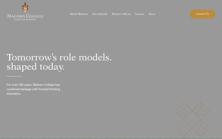 Screenshot of malverncollegeinternational.org
