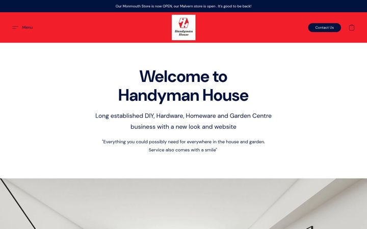 Screenshot of malvernhandymanhouse.co.uk