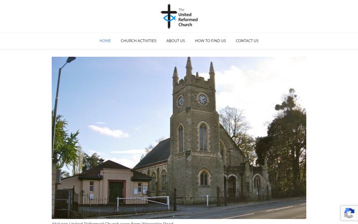 Screenshot of malvernurc.org.uk