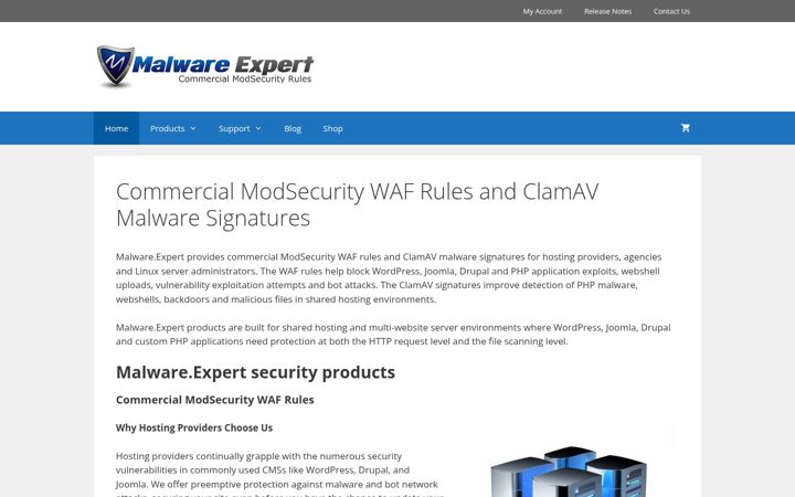 Screenshot of malware.expert