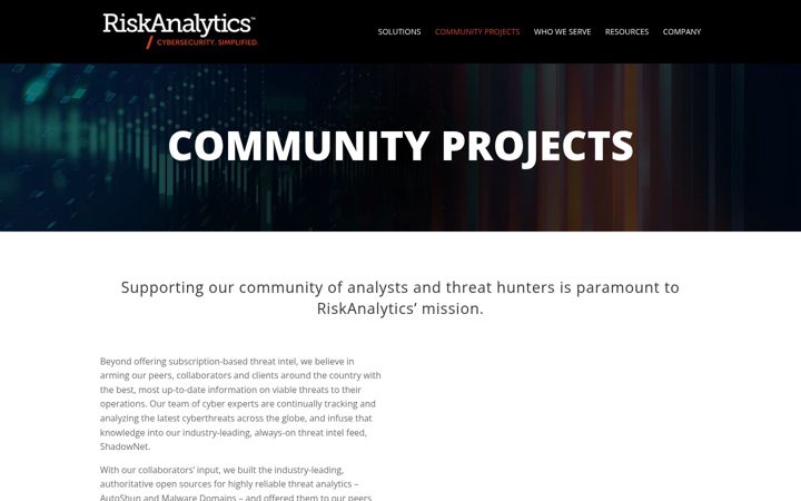 Screenshot of malwaredomains.com
