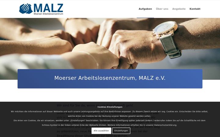 Screenshot of malz.de