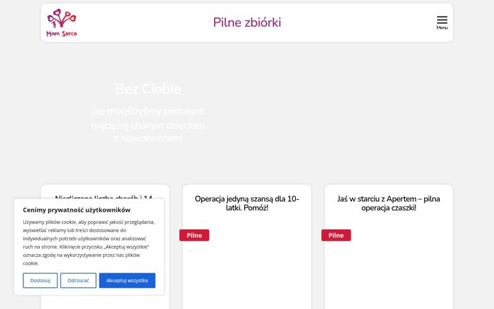 Screenshot of mam-serce.org