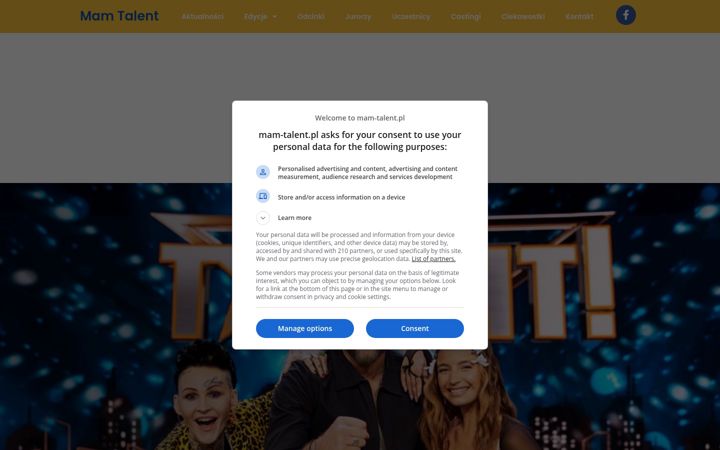 Screenshot of mam-talent.pl
