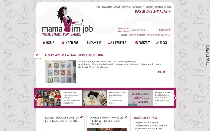 Screenshot of mama-im-job.de