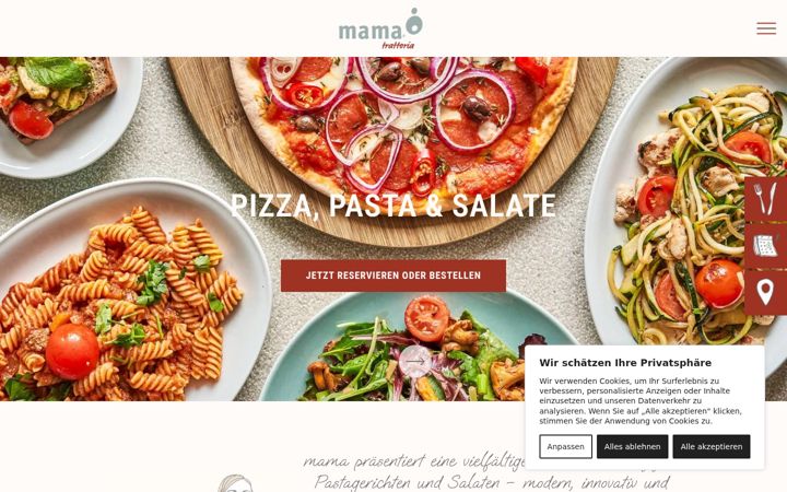 Screenshot of mama.eu