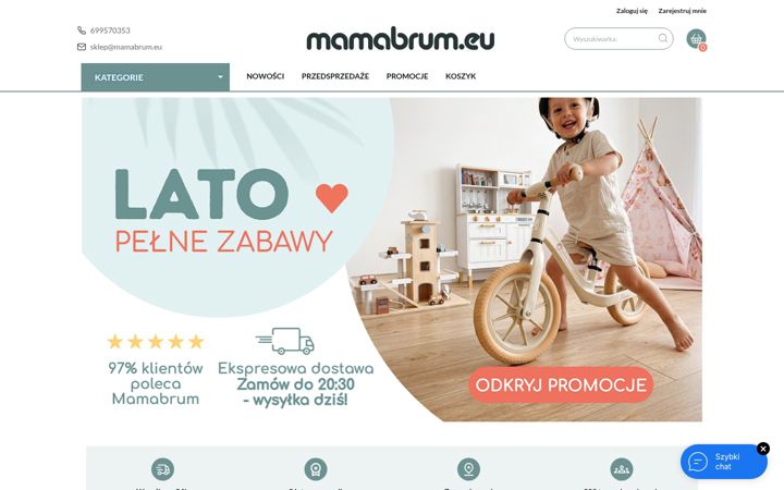 Screenshot of mamabrum.eu